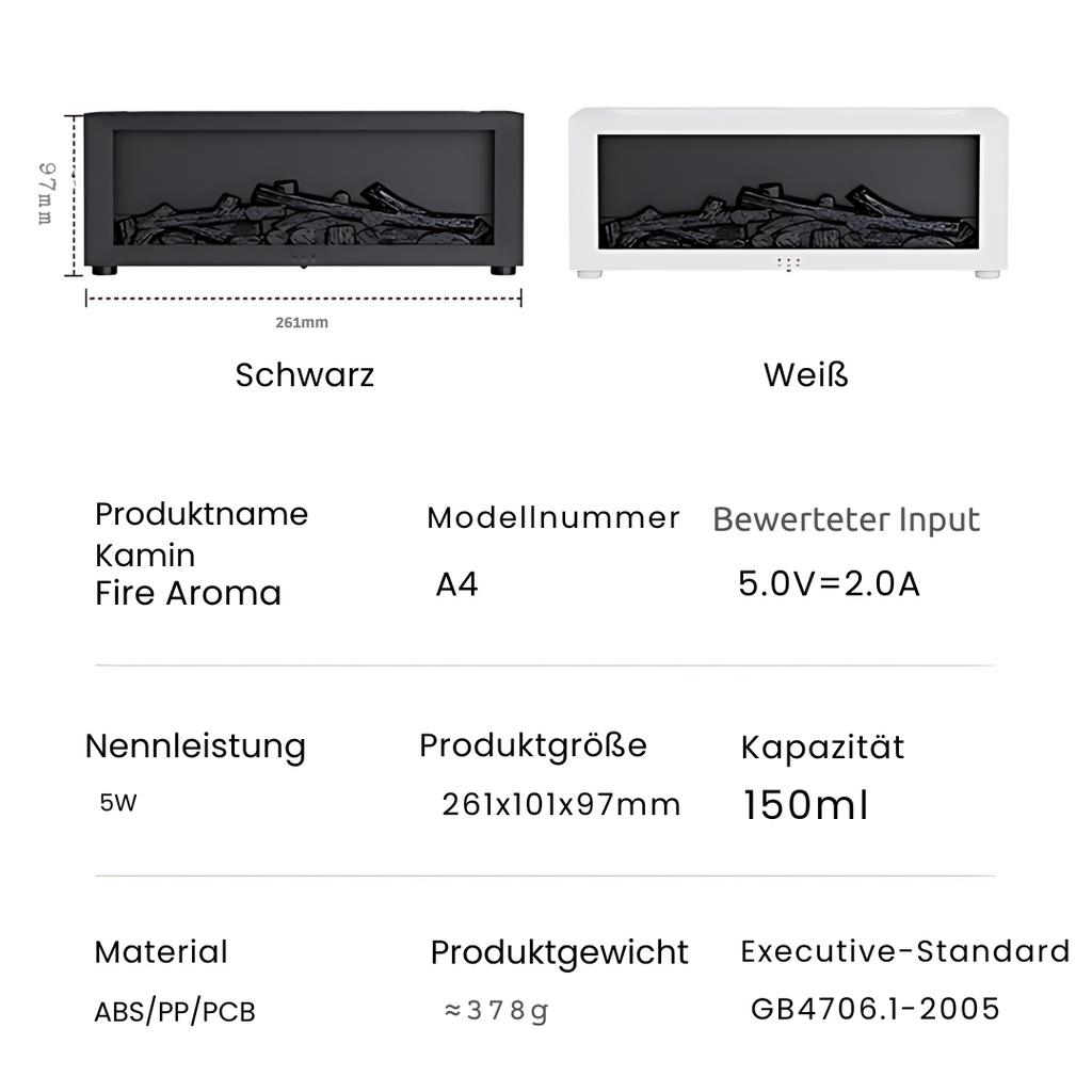 FireAroma™ – Cozy Flame Kamin-Aroma-Diffusor
