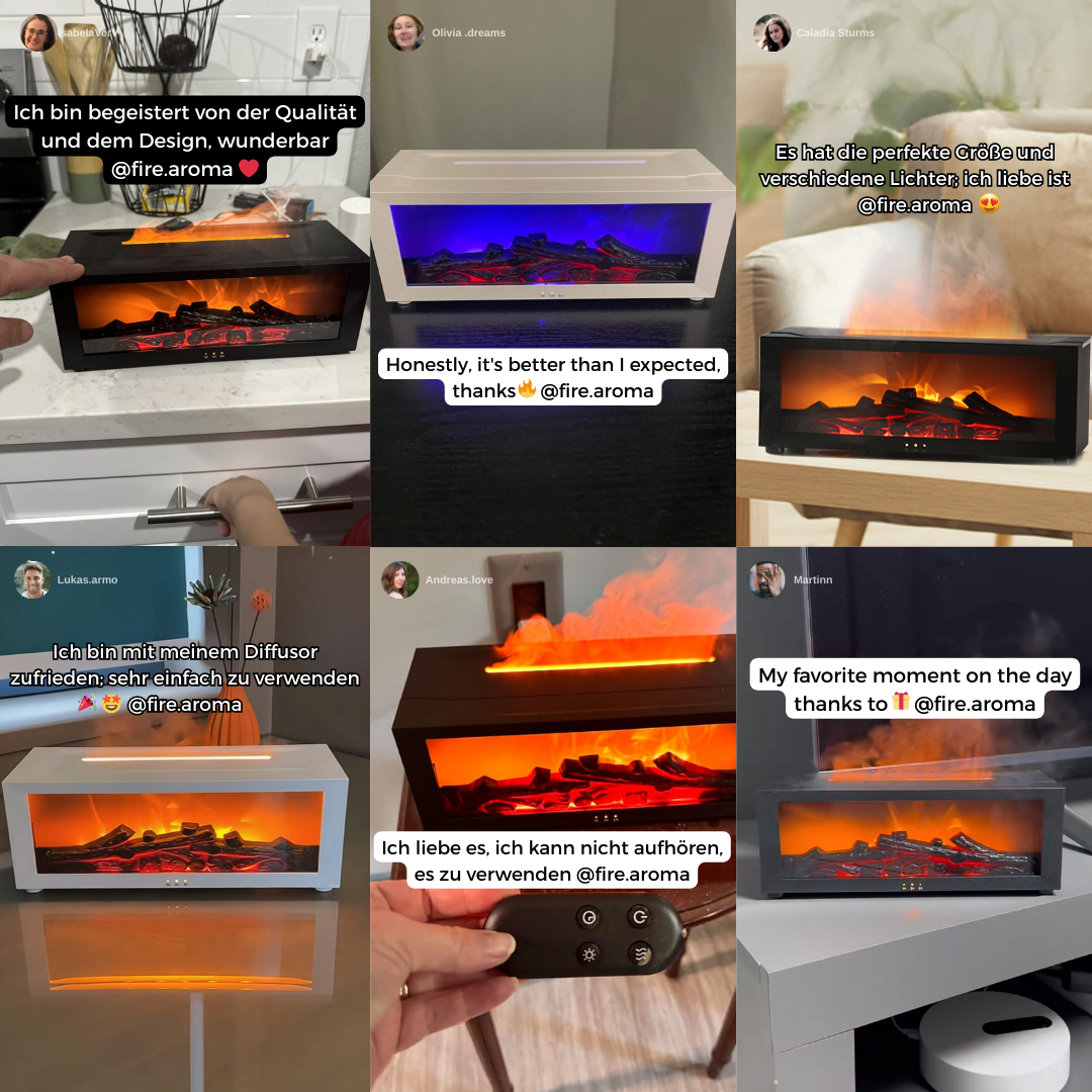 FireAroma™ – Cozy Flame Kamin-Aroma-Diffusor